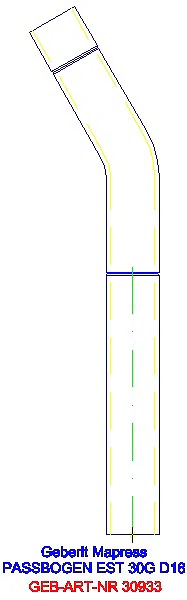 GE Mapress Edelstahl Passbogen 30Gr d18_30933_A