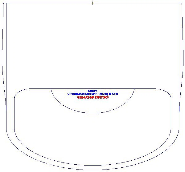 Renova Plan Urinal wasserlos Abgang nach hinten, KeraTect_235170600_G