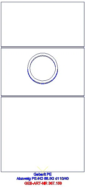 GE PE Abzweig 88,5Gr d110/40_367.159.16.1_L