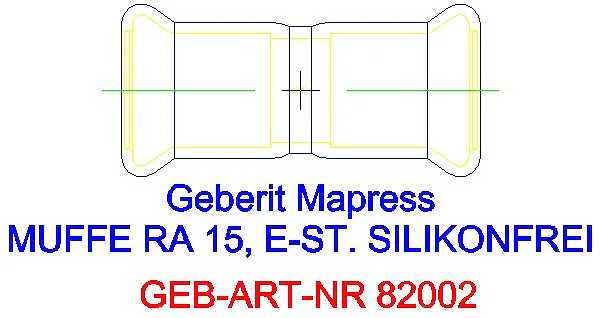 GE Mapress Edelstahl Muffe d15 (LABS-frei)_82002_G