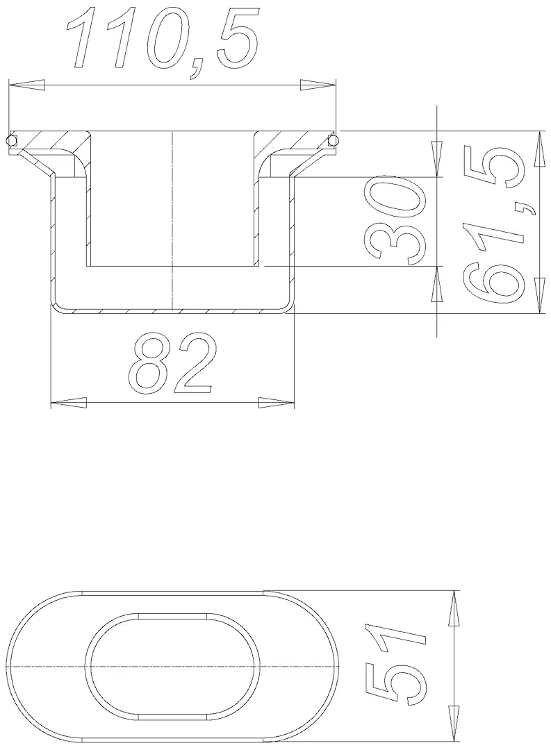 DALLMER Geruchverschluß CeraLine Plan