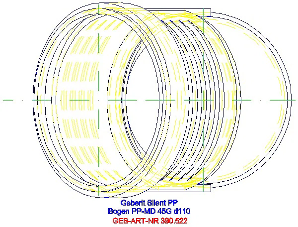 GE Silent-PP Bogen 45Gr d110_390.522.14.1_G