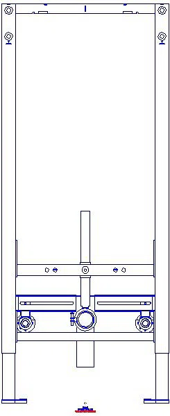 GE Duofix Element f. Bidet, 112 cm universell_111510002_A
