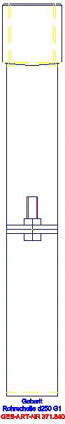 GE Rohrschelle mit Gewindemuffe G1 d250_371.840.00.1_L