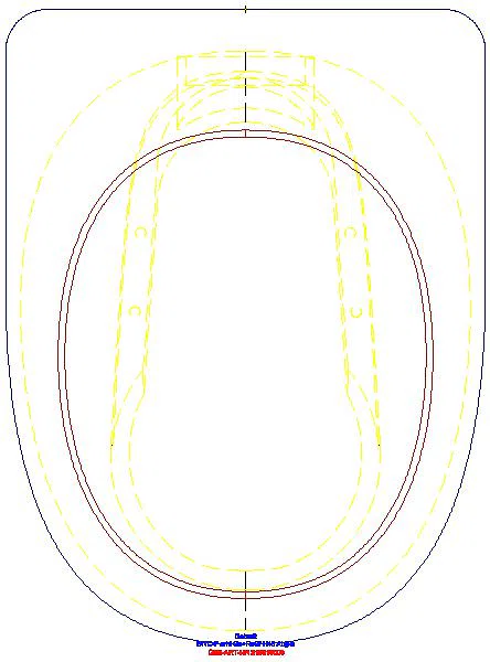 Renova Comfort Stand-WC Flachspüler erhöht/barrierefrei, Abgang horizontal_218510000_G