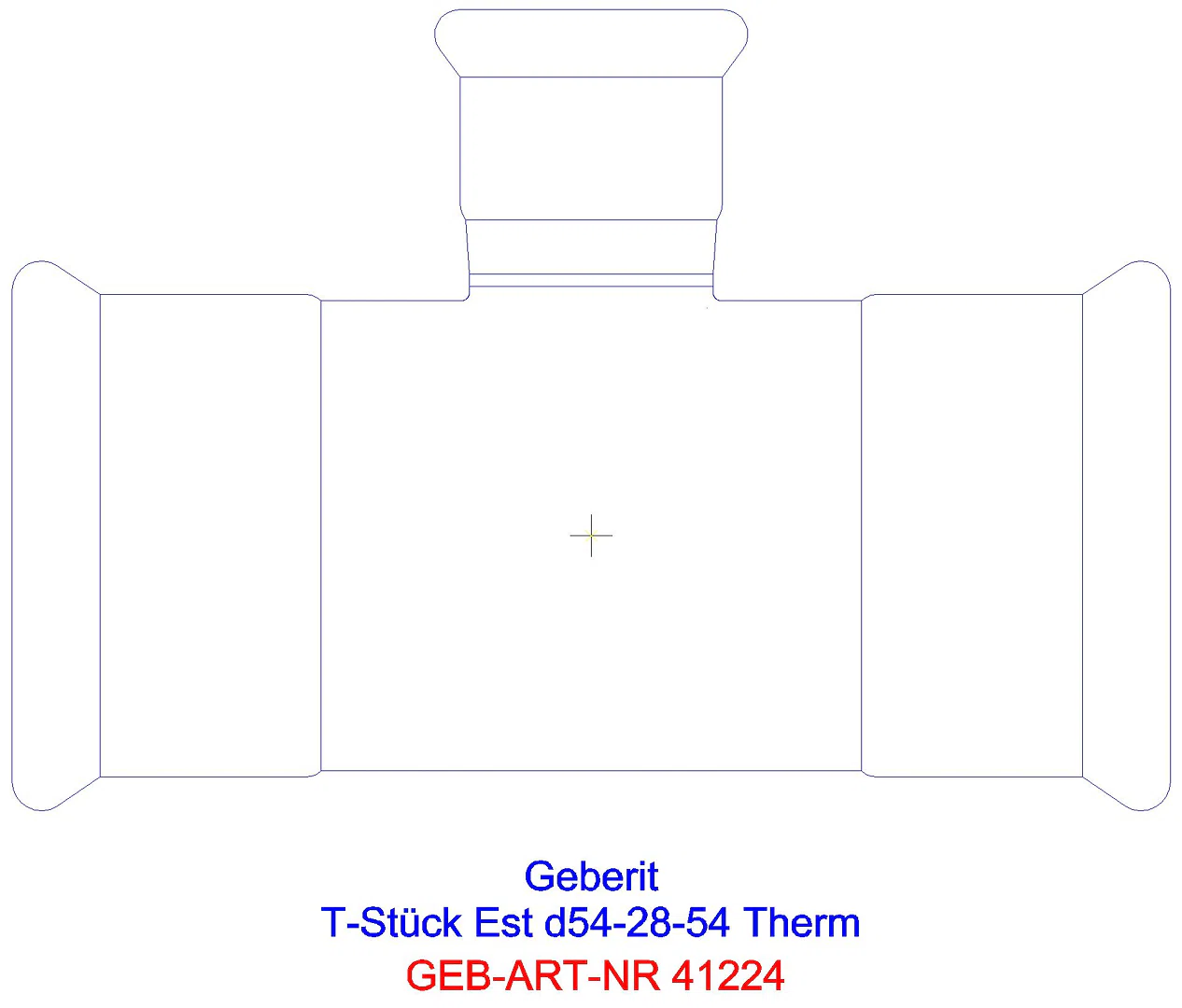 GE Mapress Therm T-Stück reduziert d54-15-54_41224_a