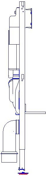 GE Duofix Element f. WWC, 112cm m. Sigma UP-SPK 12cm, f. Geruchsabsaugung/Abluft_111364006_L