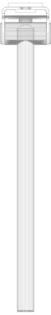 HEWI mob. SK-Griff Mono (A), L:600, pulverbeschichtet schw tma