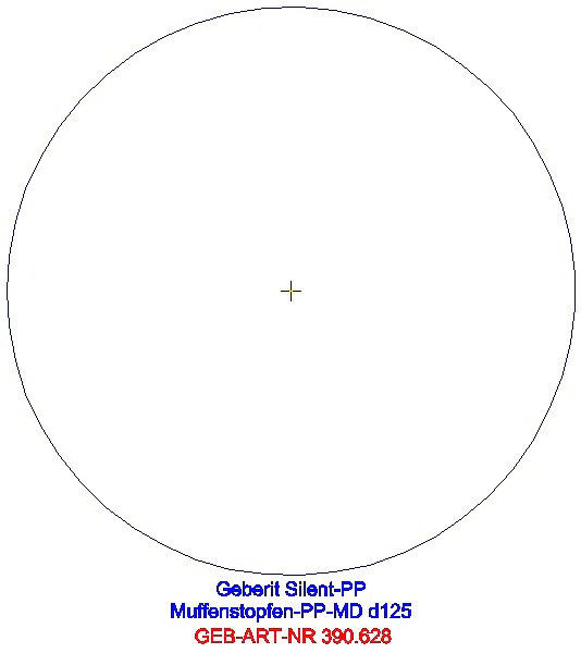 GE Silent-PP Muffenstopfen d125_390.628.14.1_G