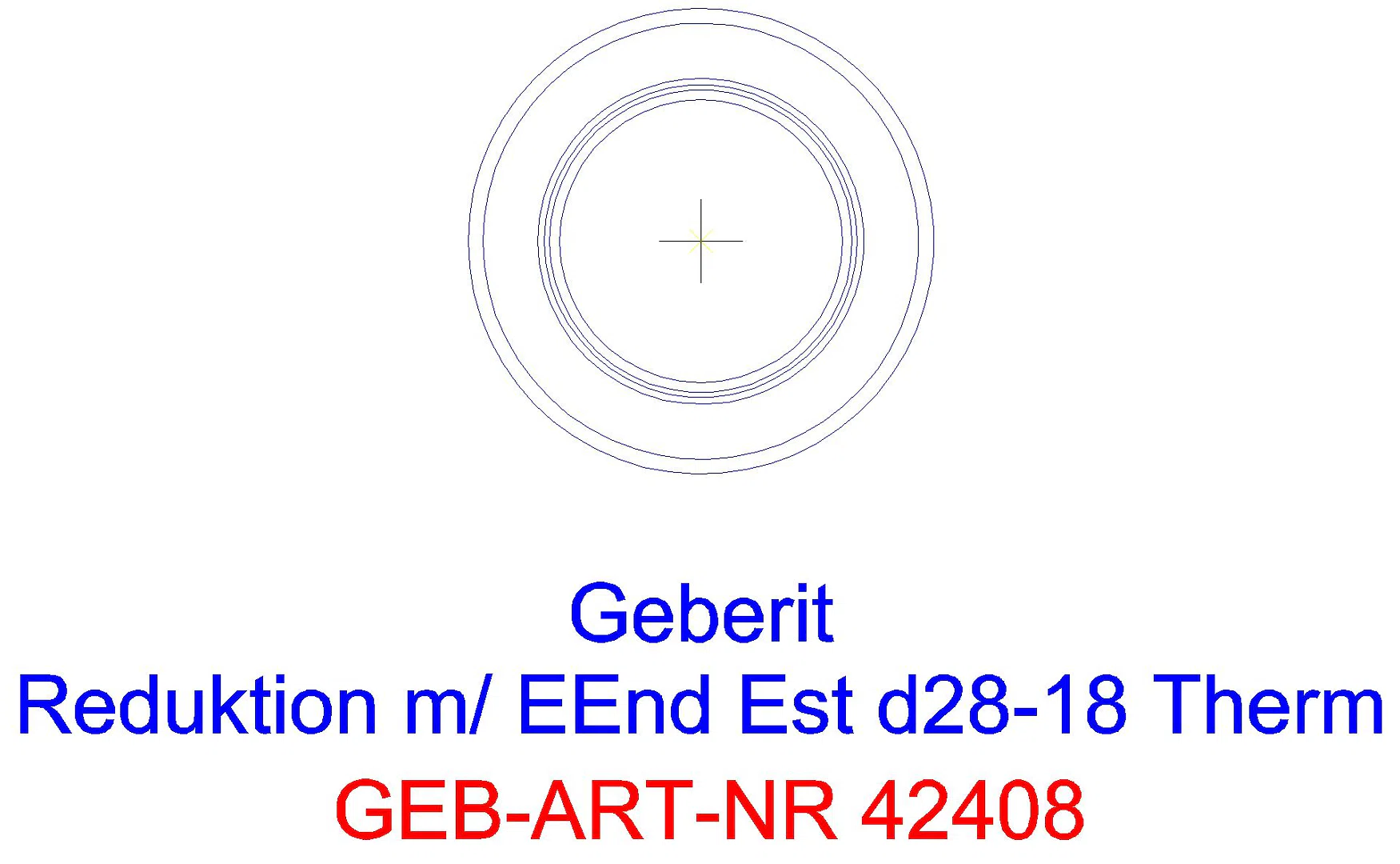 GE Mapress Therm Reduktion mit Einschubende d28-15_42408_a