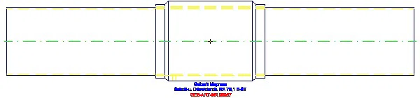GE Mapress Edelstahl Schott- und Deckendurchführung m. Einschubende d76.1_90987_A