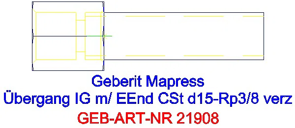 GE Mapress C-Stahl Übergang mit IG und Einschubende d15-Rp3/8 verzinkt_21908_G