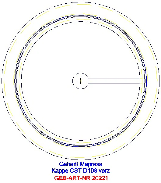GE Mapress C-Stahl Kappe d108 verzinkt_20221_L