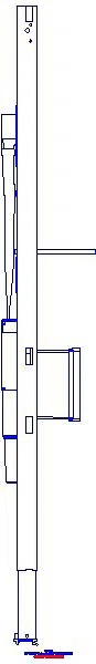 GE Duofix Element f. WT, 130 cm elektr. Wandarm. m. UP-Funkt.-Box UP-GV_111561002_L
