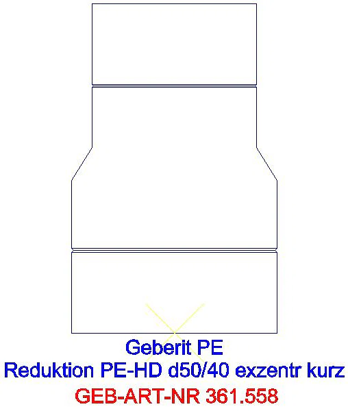 GE PE Reduktion exzentrisch kurz d50/40_361.558.16.1_L