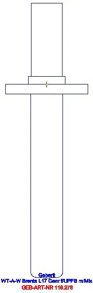 GE Waschtischarmatur Brenta Wandmontage mit UP-Funktion Genr. L 17cm mit Mischer_116.276.21.1_G