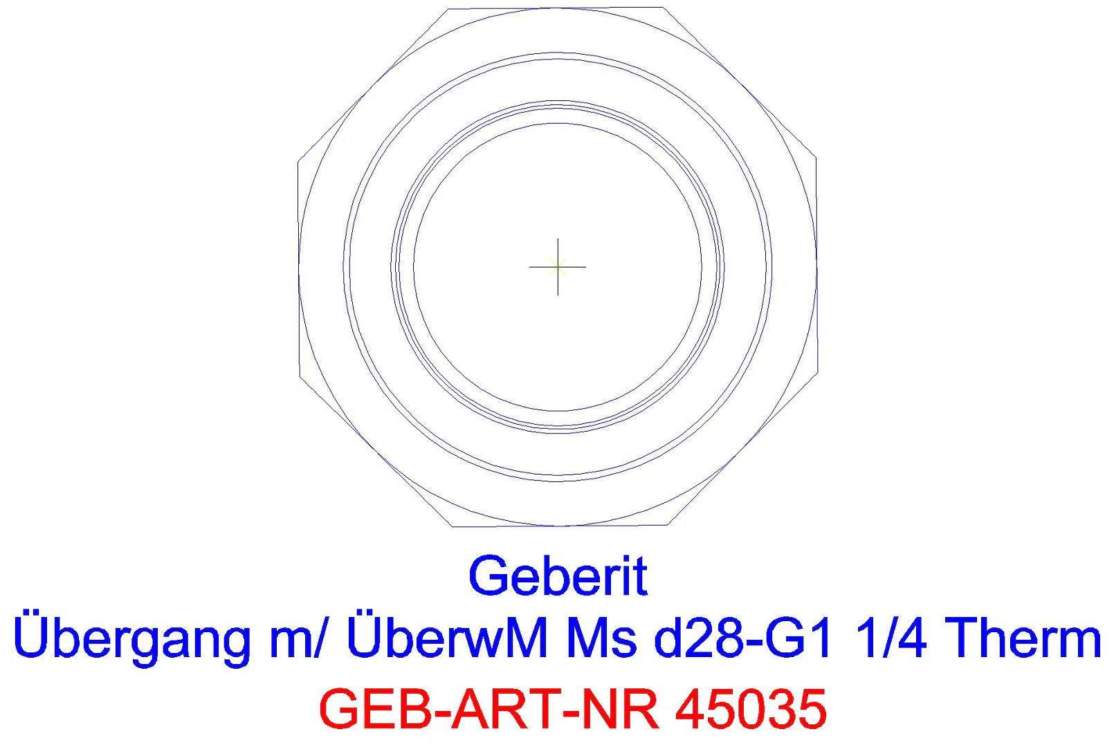 GE Mapress Therm Übergang mit Überwurfmutter d18-G3/4_45035_l