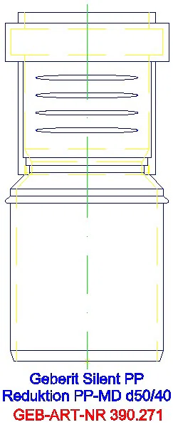 GE Silent-PP Reduktion exzentrisch d50/40_390.271.14.1_L