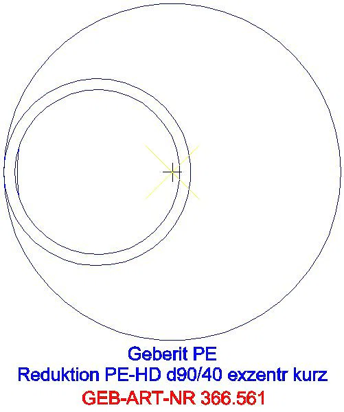 GE PE Reduktion exzentrisch kurz d90/50_366.561.16.1_G