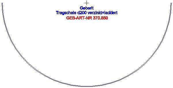 GE Tragschale verzinkt und lackiert DN 200_370.850.00.1_A