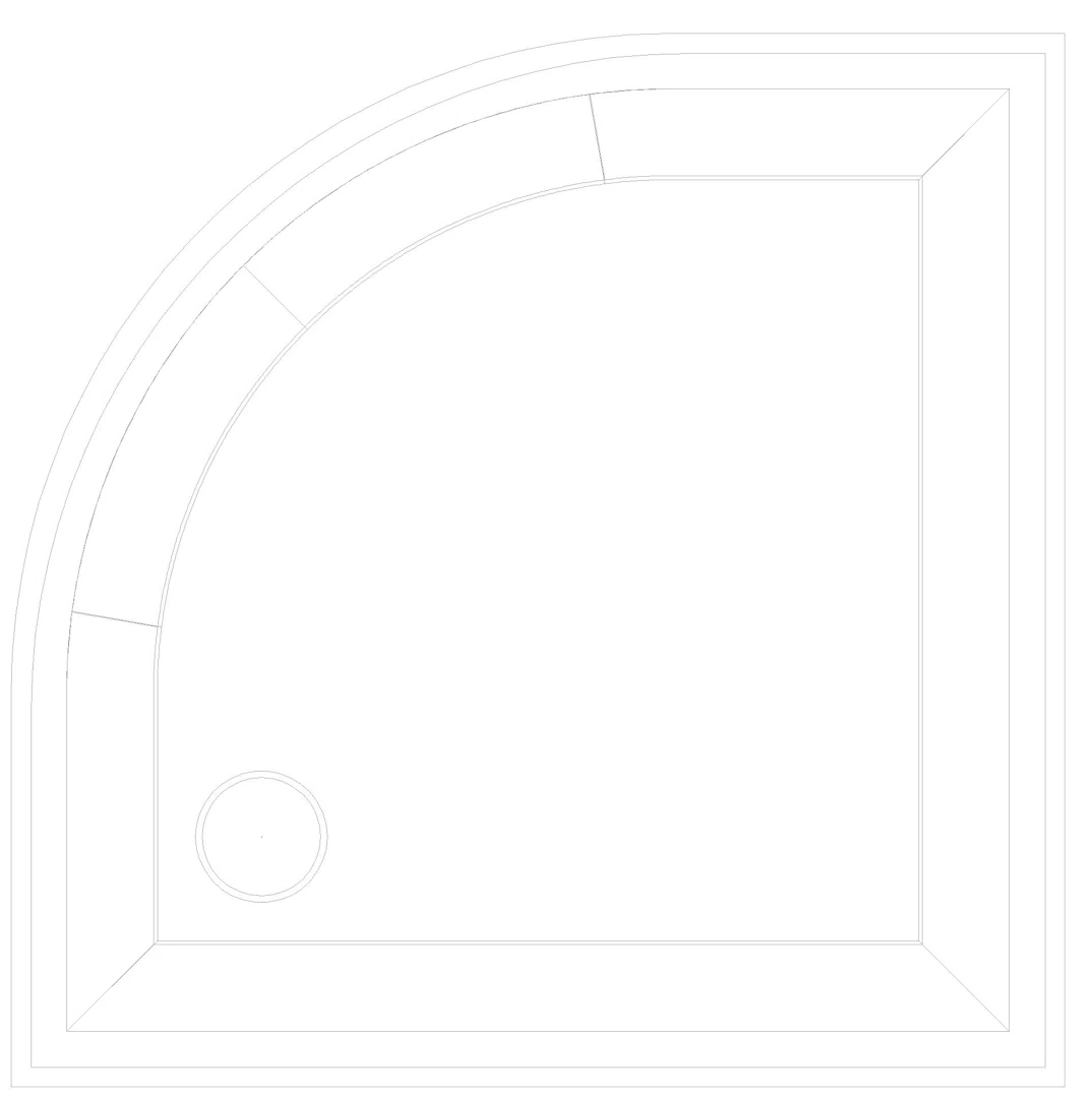 KALDEWEI ZIRKON Duschfläche, 800x800x32 mm, Modell-Nr: 511-1