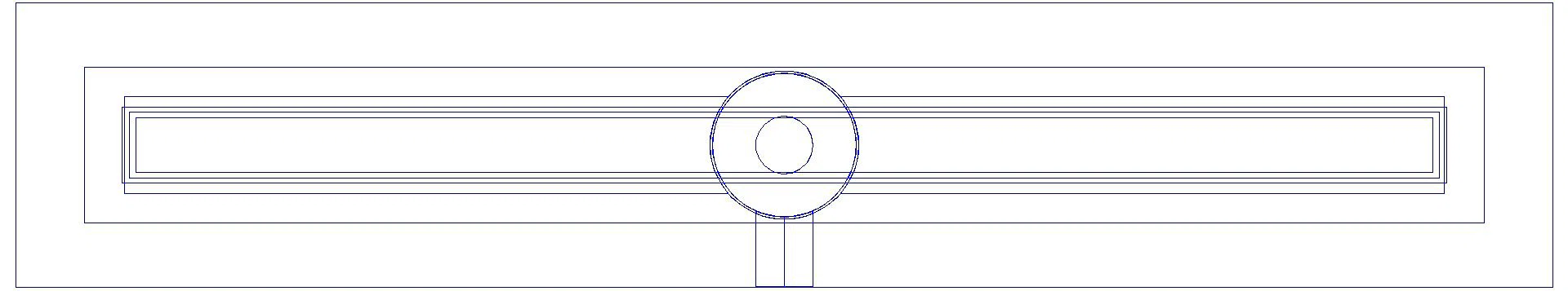 KESSEL-Duschrinne Linearis Compact L: 1150 mm, Auslauf seitlich DN 50, WaD (3D)
