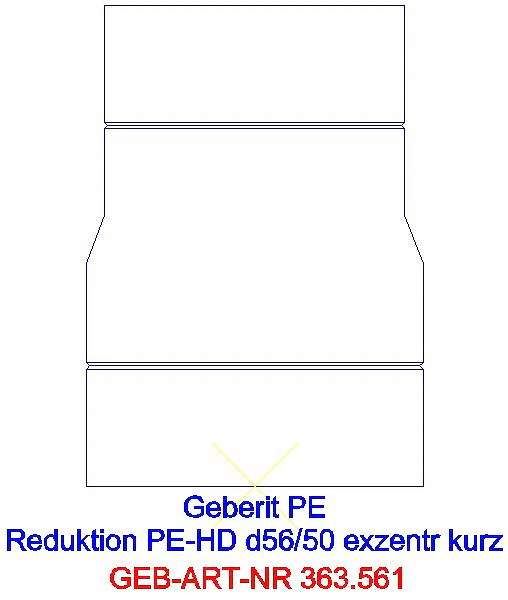GE PE Reduktion exzentrisch kurz d56/50_363.561.16.1_L