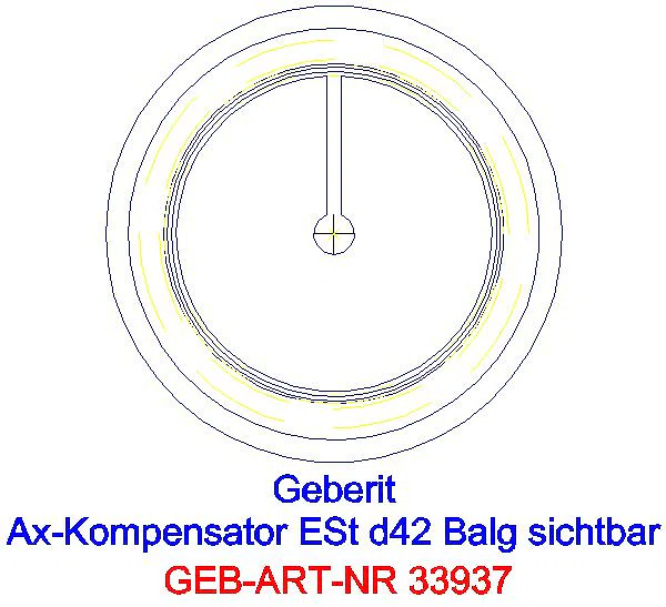 GE Mapress Edelstahl Axialkompensator mit Pressmuffen d42_33937_L