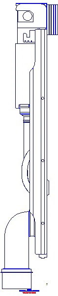 GE GIS Element für Wand-WC 114cm mit Omega UP-SPK 12cm Bet. vorne/oben_461.160.00.1_L
