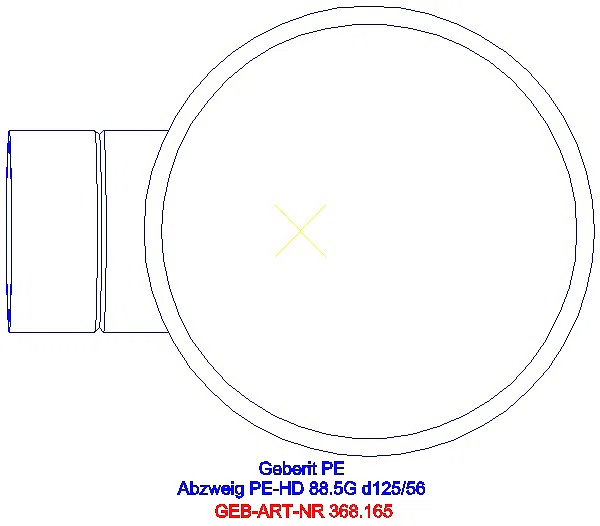 GE PE Abzweig 88,5Gr d125/56_368.165.16.1_G