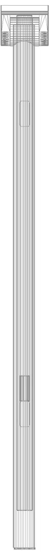HEWI SK-Griff Duo (B), re, 850, WC-Spül (Funk),schliff