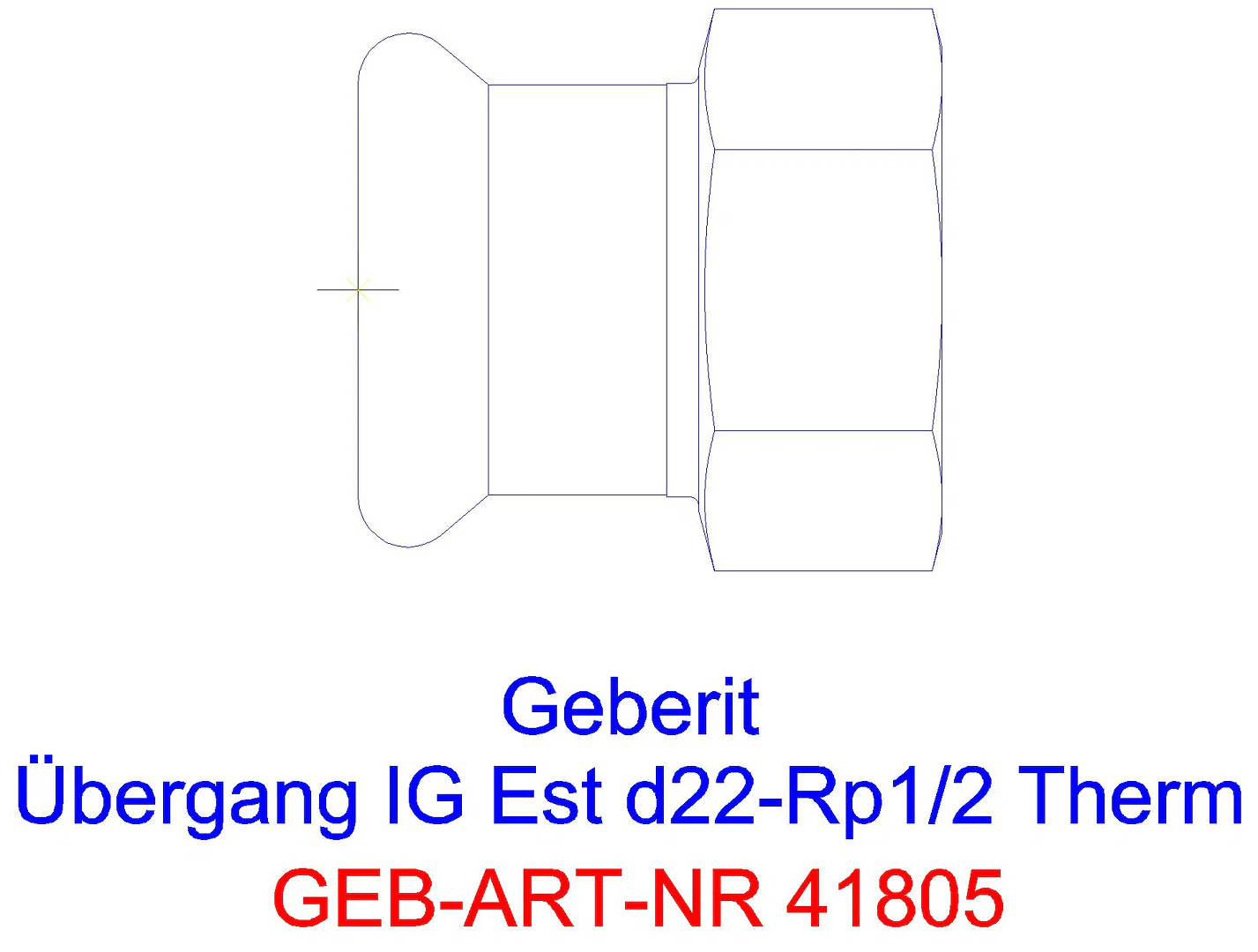 GE Mapress Therm Übergang mit IG d18-Rp3/4_41805_g