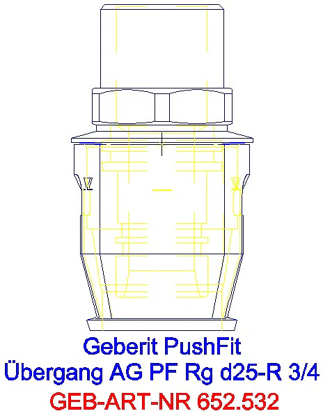GE PushFit Übergang mit AG Rg d25-R3/4_652.532.00.1_G