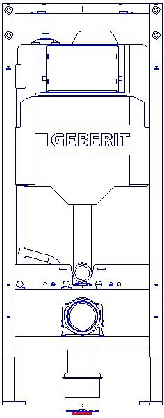 GE Duofix Element f. WWC, 120cm m. Sigma UP-SPK 12cm, mit HS30 Hygienesp./1 WA_111057002_A