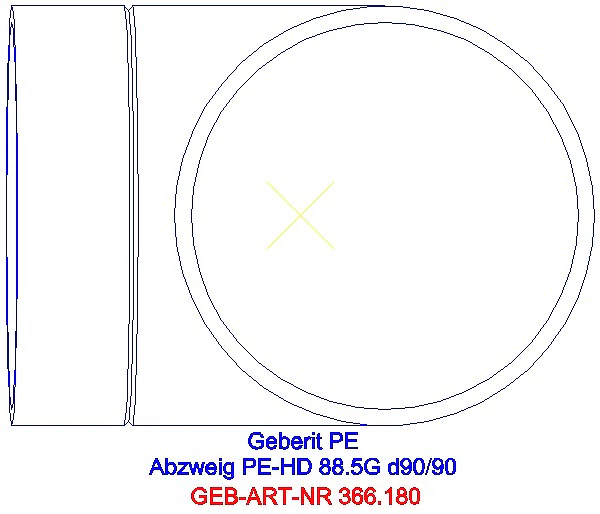 GE PE Abzweig 88,5Gr d90/90_366.180.16.1_G