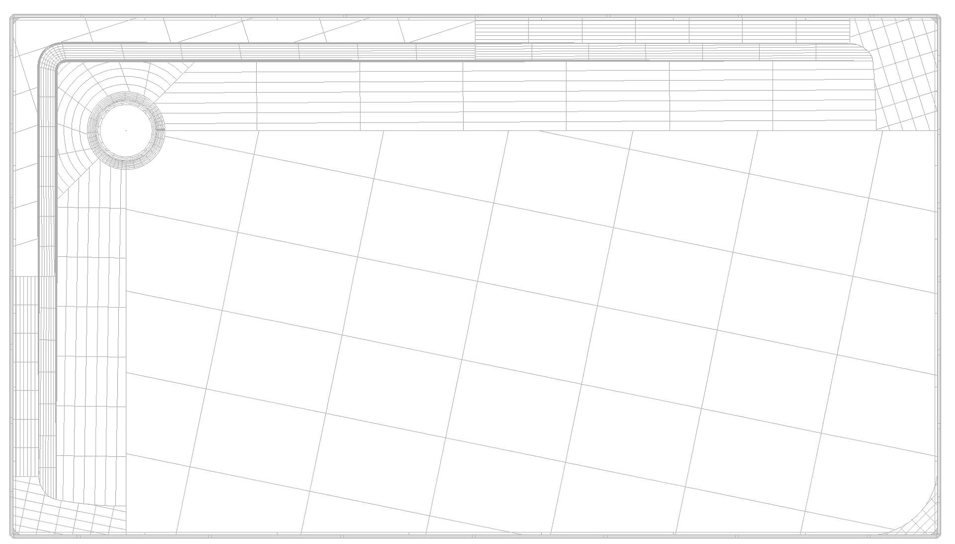 KALDEWEI SUPERPLAN Duschfläche, 900x1600x32 mm, Modell-Nr: 1855-1