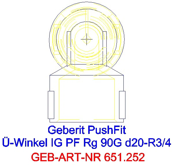 GE PushFit Übergangsbogen 90Gr mit IG Rg d20-Rp3/4_651.252.00.1_G