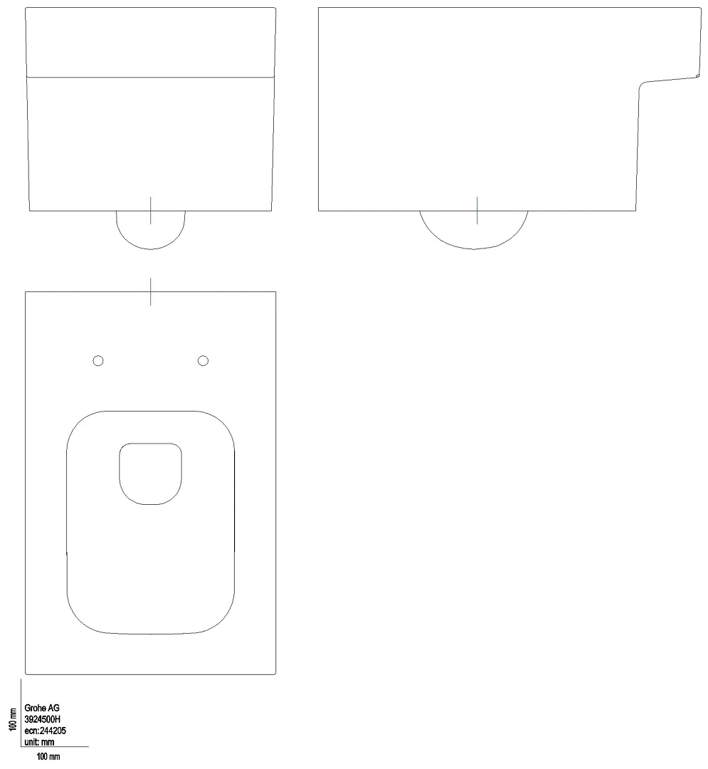 GROHE Wand-Tiefspül-WC Cube Keramik 39245 PureGuard alpinweiß