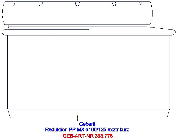 GE Silent-Pro Reduktion exzentrisch d160/125_393.776.14.1_L
