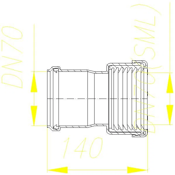 DALLMER HT/SML-Rohrverbinder, DN 70xDN 70 SML