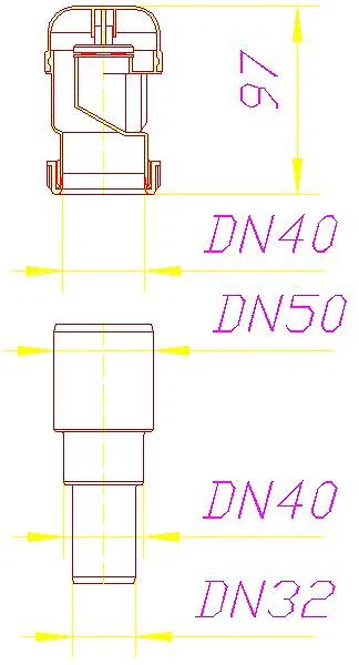 DALLMER Rohrbelüfter 904, DN 40/DN 50/DN 32