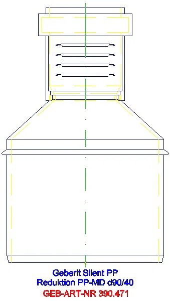 GE Silent-PP Reduktion exzentrisch d90/40_390.471.14.1_L