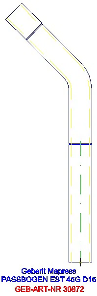 GE Mapress Edelstahl Passbogen 45Gr d15_30872_A
