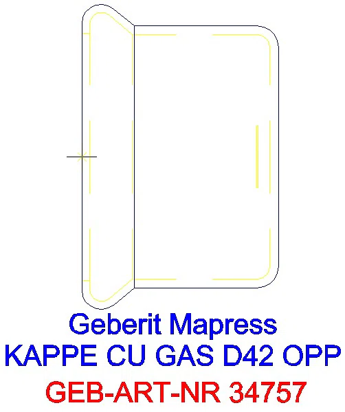 GE Mapress Kupfer Kappe (Gas) d42_34757_G