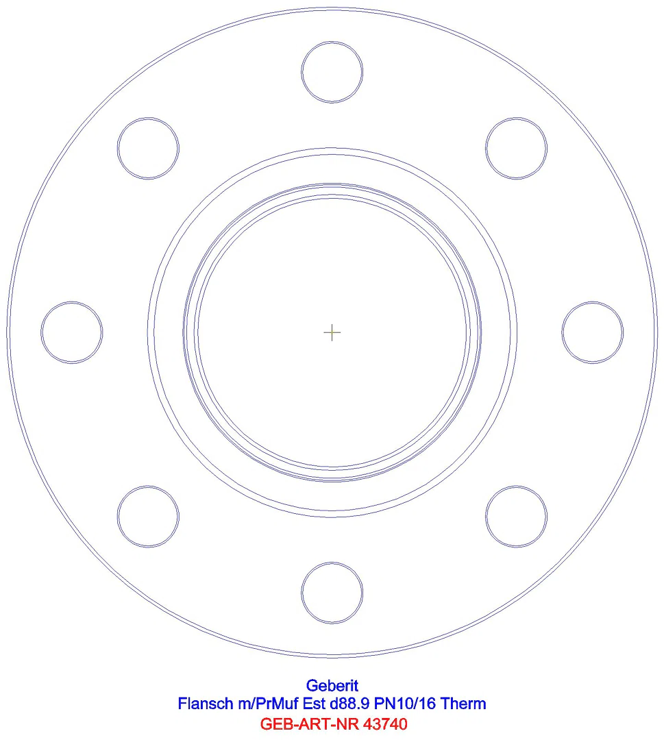GE Mapress Therm Flansch PN 10/16 mit Pressmuffe d76,1_43740_l