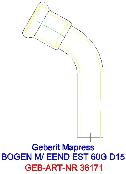 GE Mapress Edelstahl Bogen 60Gr d15 mit Einschubende_36171_A