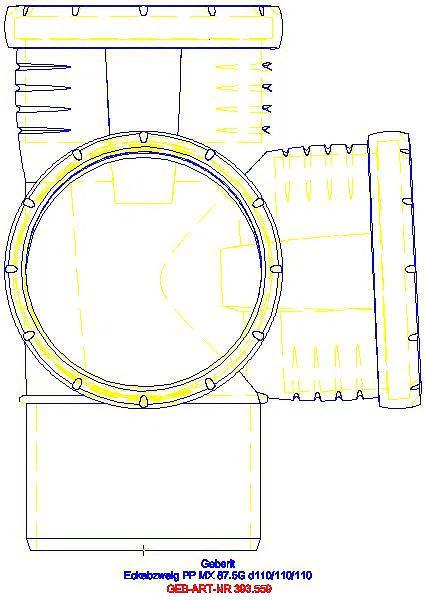 GE Silent-Pro Eckabzweig 87,5Gr d110/110/110_393.559.14.1_L