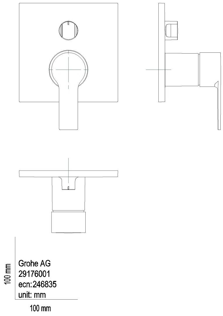 GROHE Einhandbatterie Allure 29176_1 FMS für Rapido SmartBox supersteel