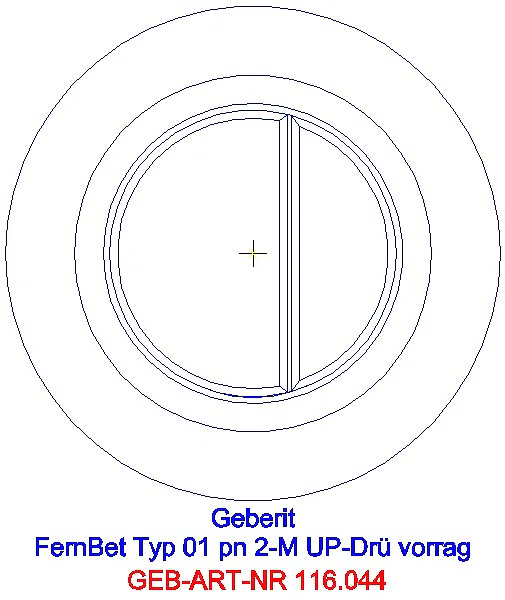 GE Fernbetätigung Typ 01 pneumatisch für 2-Mengen-Sp., UP-Drücker vorragend_116.044.11.1_A