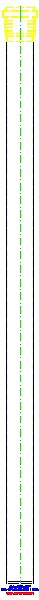GE Silent-PP Rohr mit Muffe d50x2 L:100cm_390.204.14.1_L
